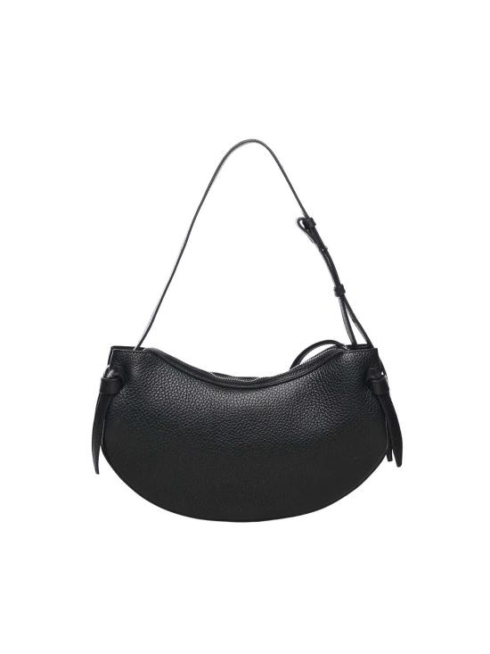 26SS 유제피 숄더백 FORTUNECOOKIEPEBBLEGRAINLEATHERBLACK Black - YUZEFI