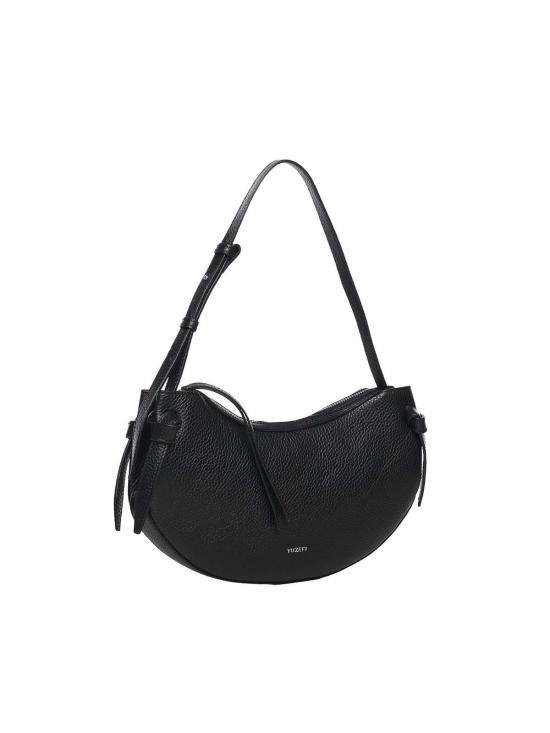 26SS 유제피 숄더백 FORTUNECOOKIEPEBBLEGRAINLEATHERBLACK Black - YUZEFI