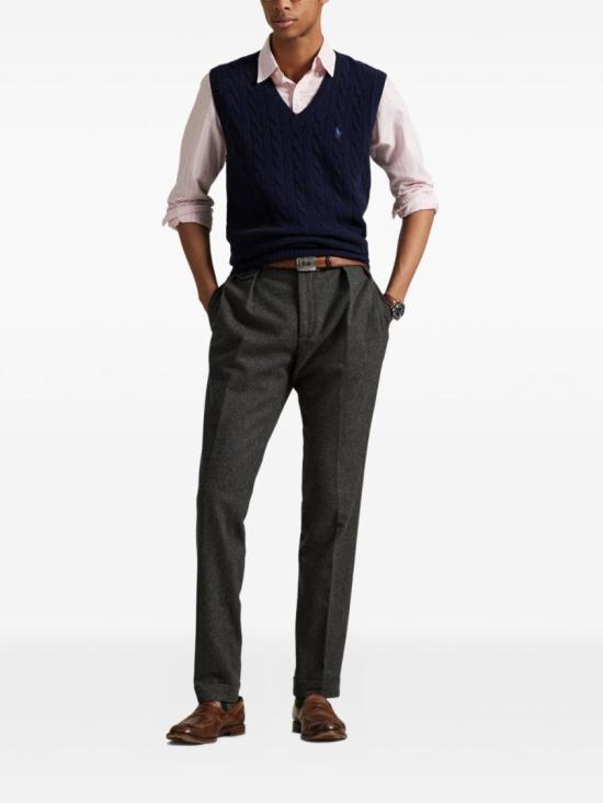 25FW 폴로 랄프로렌 V 넥 니트 조끼 710974166 Black - POLO RALPH LAUREN