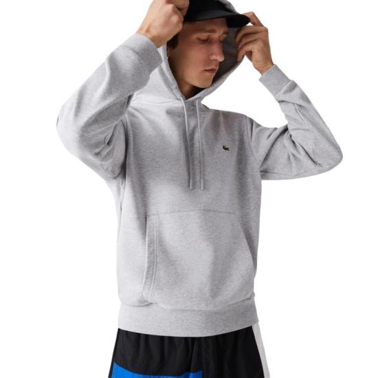  라코스테 오가닉 코튼 후드 티셔츠 SH9623 White - LACOSTE