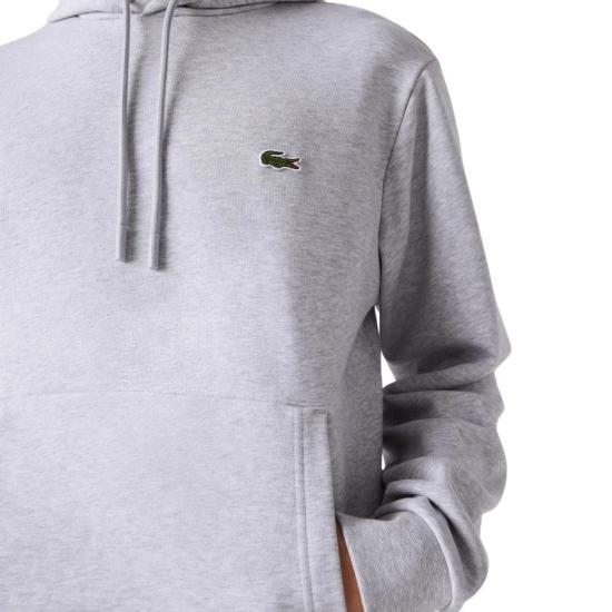  라코스테 오가닉 코튼 후드 티셔츠 SH9623 White - LACOSTE