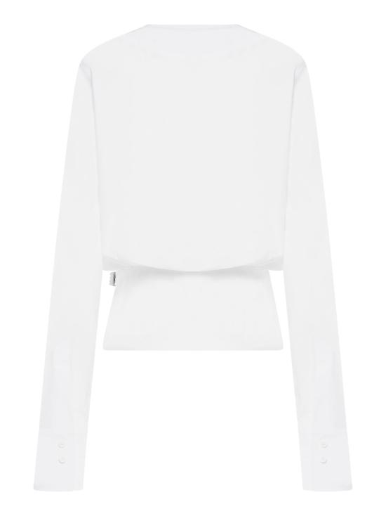 25FW 디 아티코 긴팔 티셔츠 251WCE00005CC052AA White - THE ATTICO