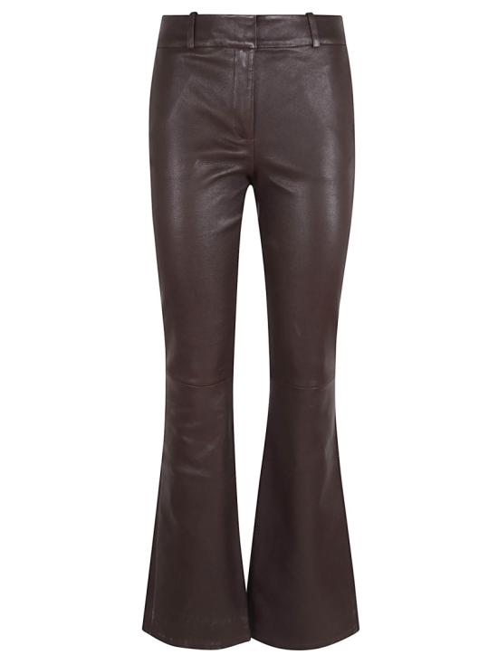 25FW 아르마 가죽 팬츠 001L256031 02 Brown