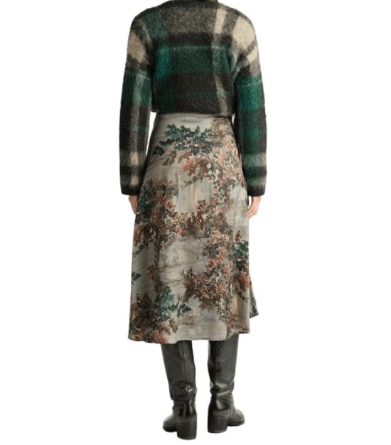 25FW 모모니 롱 스커트 SK010 Grey - MOMONÍ