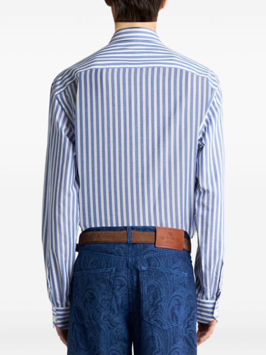 25FW 에트로 긴팔 셔츠 MRIC0059AR359 Blue - ETRO