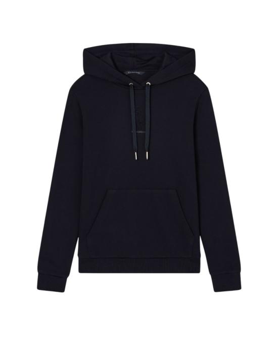 25FW 알마니 후드 티셔츠 XW000983 Black