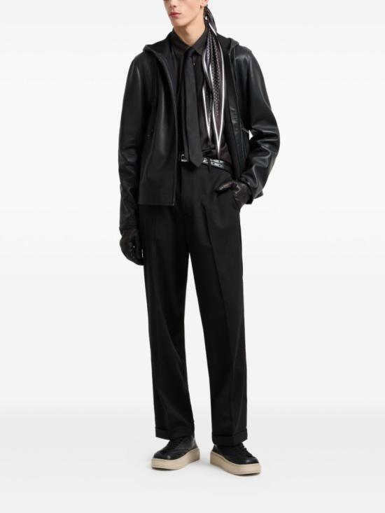 25FW 엠포리오 아르마니 긴팔 셔츠 EM001537AF17293 Black - EMPORIO ARMANI