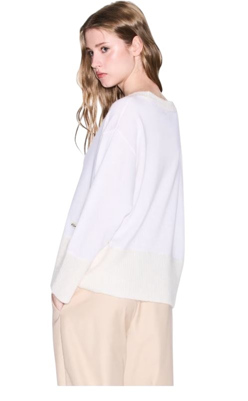 25FW 알마니 스웨터 XW000772 White - ARMANI