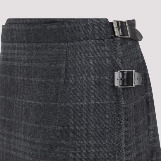 25FW 발렌시아가 숏 스커트 850673 TQT01 Grey - BALENCIAGA