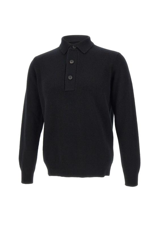 25FW 필리포 드 로렌티스 폴로 티셔츠 PL3ML WC7R990 Black