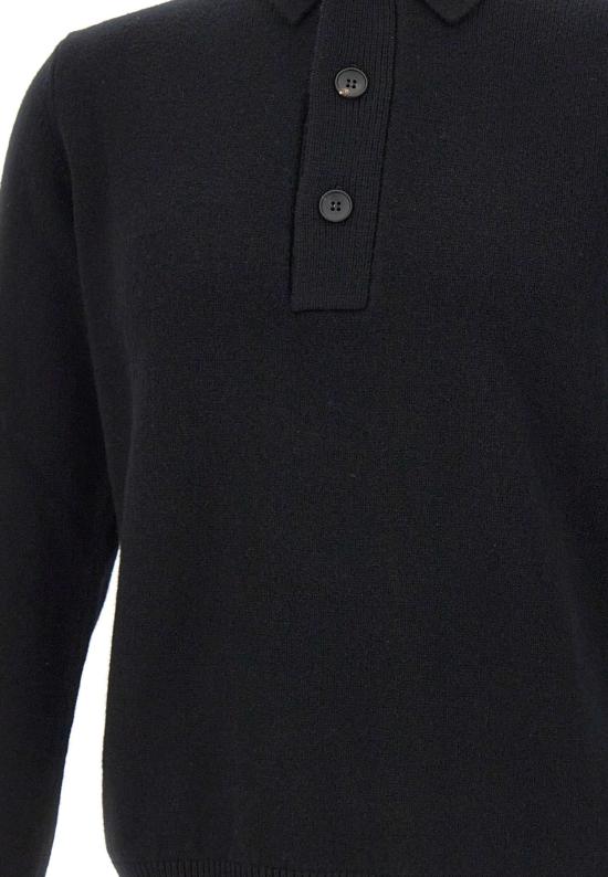 25FW 필리포 드 로렌티스 폴로 티셔츠 PL3ML WC7R990 Black - FILIPPO DE LAURENTIIS