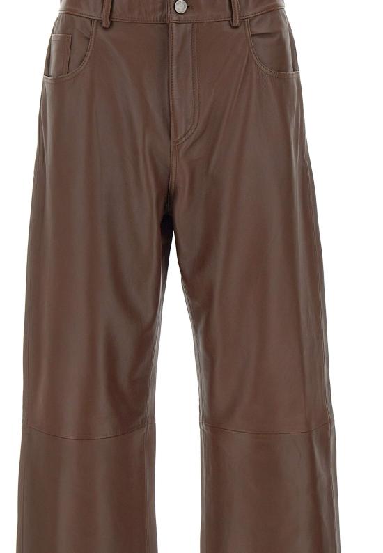 25FW 하이쿠레 스트레이트 팬츠 HEW03330PL002TP C0039 Brown - HAIKURE