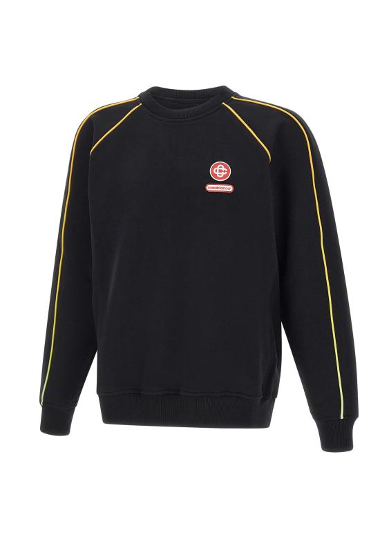 25FW 카사블랑카 긴팔 티셔츠 MAW25JTP437 01 Black