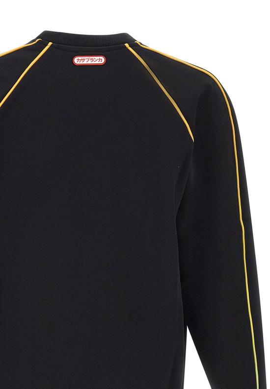 25FW 카사블랑카 긴팔 티셔츠 MAW25JTP437 01 Black - CASABLANCA