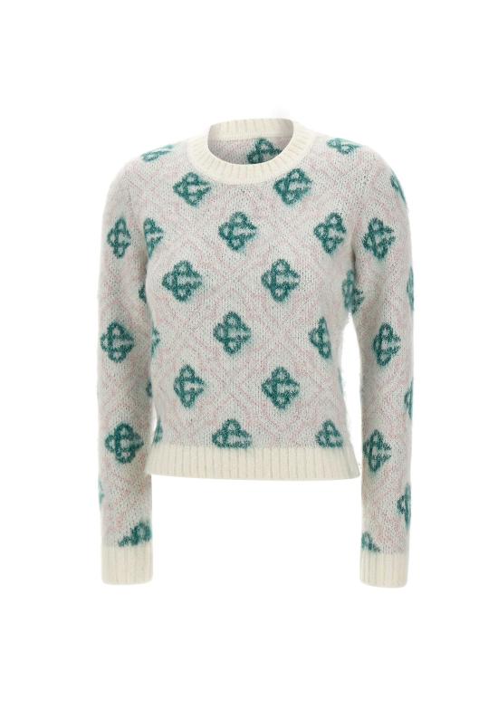 25FW 카사블랑카 스웨터 WPF25KW1022 01 White