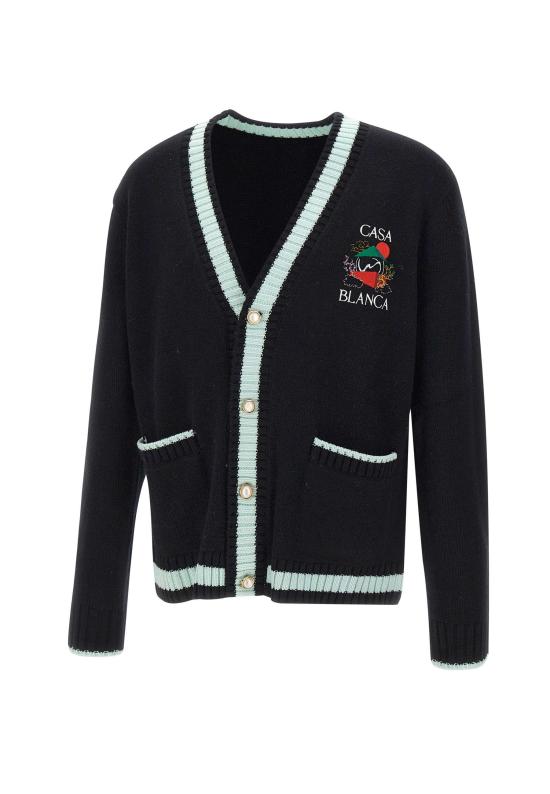 25FW 카사블랑카 가디건 MPF25KW1001 Black