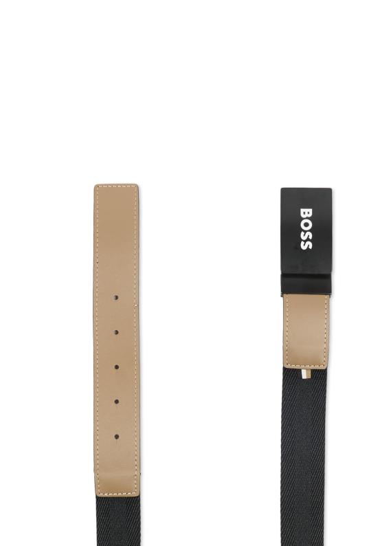 26SS [키즈] 보스 가죽 벨트 J53128 09B BLACK - BOSS