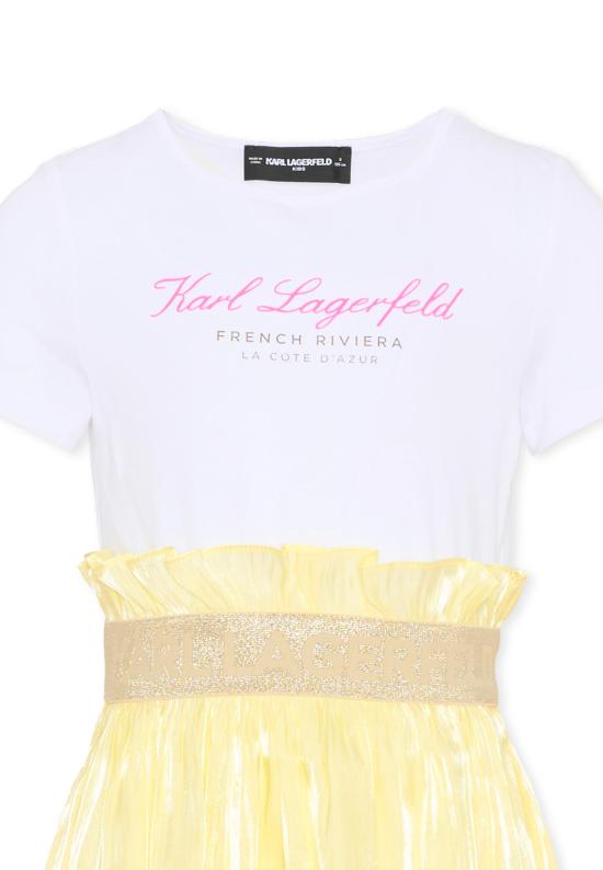 26SS [키즈] 칼라거펠트 원피스 Z31146 T01 YELLOW - KARL LAGERFELD