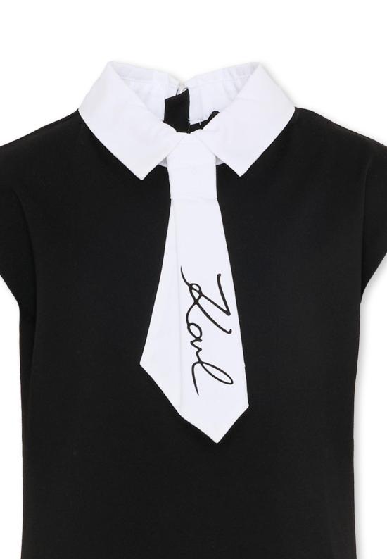 26SS [키즈] 칼라거펠트 원피스 Z31151 M41 BLACK - KARL LAGERFELD