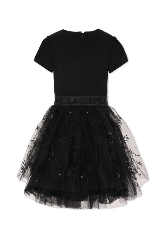 26SS [키즈] 칼라거펠트 원피스 Z31142 09B BLACK - KARL LAGERFELD