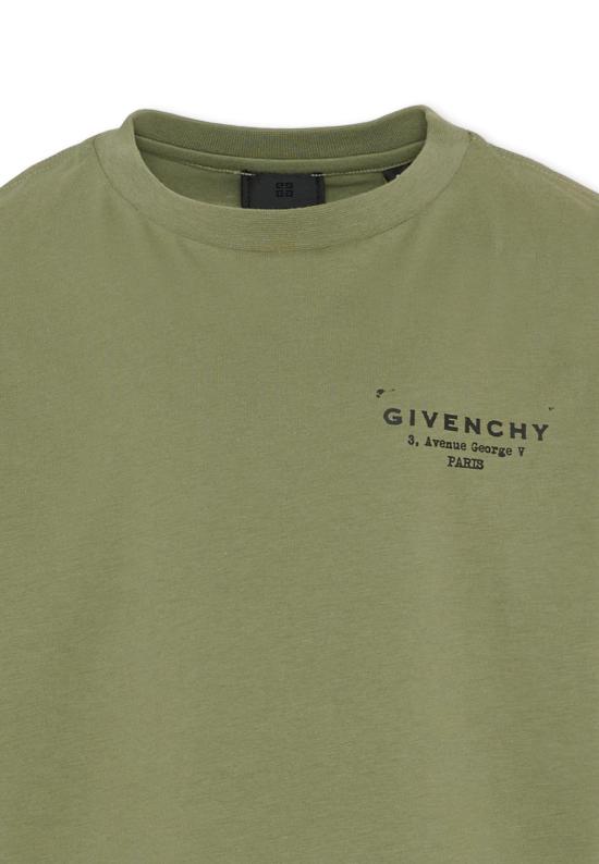 26SS [키즈] 지방시 티셔츠 H31075 645 GREEN - GIVENCHY