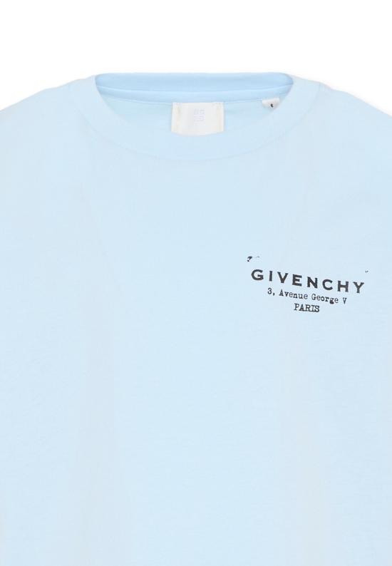 26SS [키즈] 지방시 티셔츠 H31075 77L LIGHT BLUE - GIVENCHY