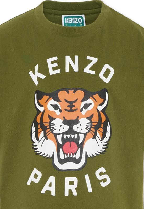 26SS [키즈] 겐조 티셔츠 K61676 64B GREEN - KENZO