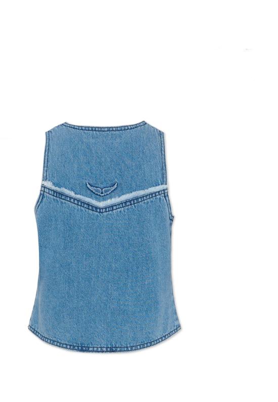 26SS [키즈] 자딕앤볼테르 베스트 X60571 Z13 DENIM - ZADIG & VOLTAIRE