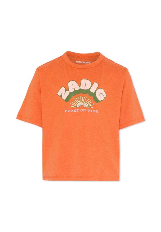 26SS [키즈] 자딕앤볼테르 티셔츠 X60539 42S ORANGE