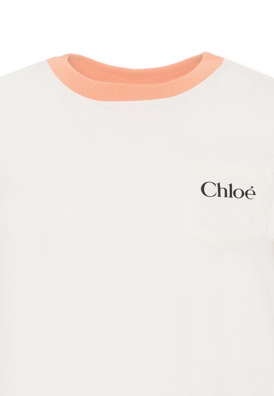 26SS [키즈] 끌로에 티셔츠 C20860 117 IVORY - CHLOE