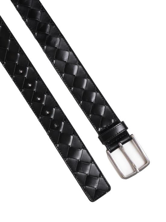 25FW 보테가베네타 가죽 벨트 609182 V3IM18803 Black - BOTTEGA VENETA