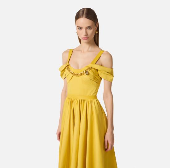 26SS 엘리자베타프랜치 미디 원피스 AB92161E2 EV4 Sun - ELISABETTA FRANCHI