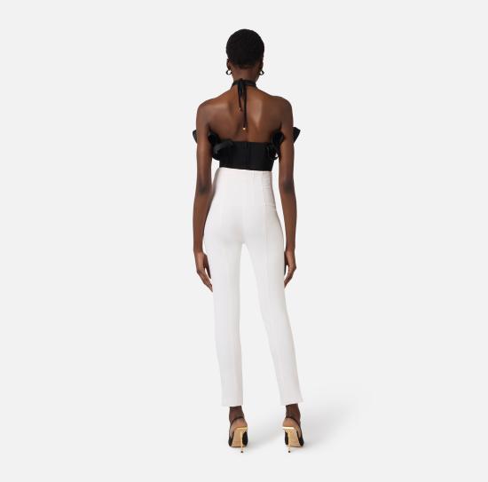 26SS 엘리자베타프랜치 스트레이트 팬츠 PA16361E2 360 Ivory - ELISABETTA FRANCHI