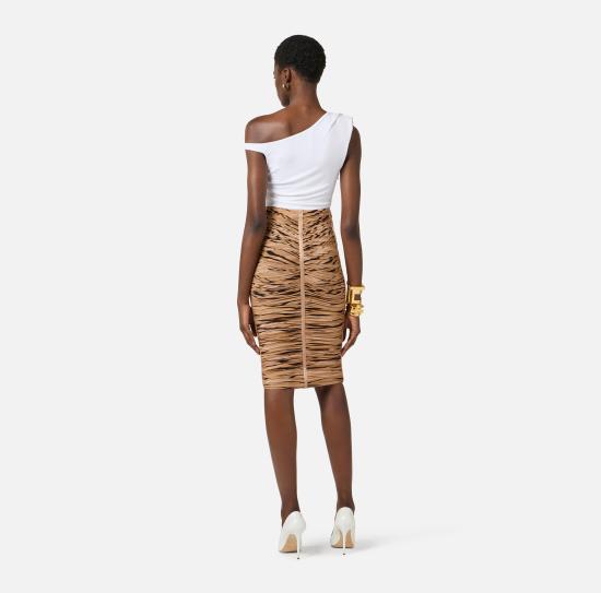 26SS 엘리자베타프랜치 바디수트 티셔츠 BO01361E2 360 Ivory - ELISABETTA FRANCHI