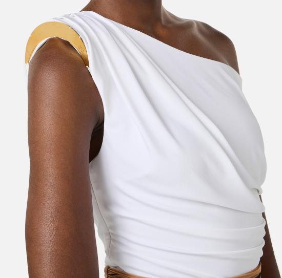 26SS 엘리자베타프랜치 바디수트 티셔츠 BO01361E2 360 Ivory - ELISABETTA FRANCHI