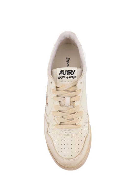 26SS 오트리 슈퍼 빈티지 메달리스트 로우 레더 스니커즈 AVLM SV07 White - AUTRY