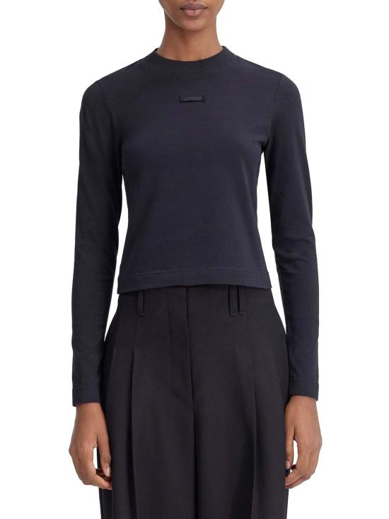 27SS 자크뮈스 그로고랭 로고 긴팔 티셔츠 TSW00155AJ00124990 Black - JACQUEMUS