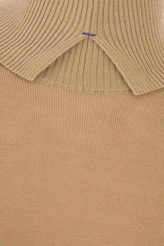  버버리 스플릿 터틀넥 라인 울 스웨터 8095115A3743 BEIGE - BURBERRY