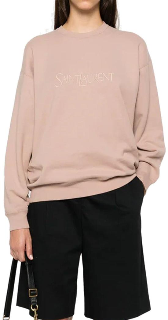  생로랑 로즈 스웨트셔츠 로즈 802001Y36SW9950 PINK - SAINT LAURENT