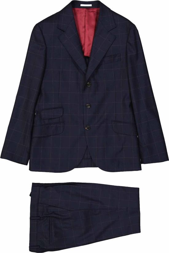  브루넬로 쿠치넬리 수트 세트 MQ429LDWHTQ429C012 BLUE