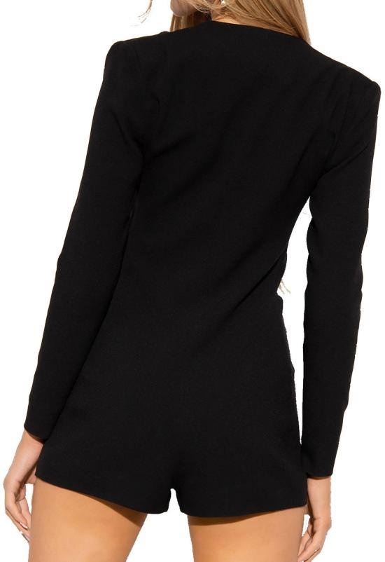  생로랑 숏 원피스 690776Y012W1000 BLACK - SAINT LAURENT