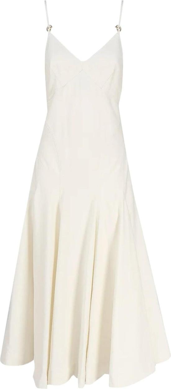  보테가베네타 롱 원피스 734038V2SM09071 WHITE