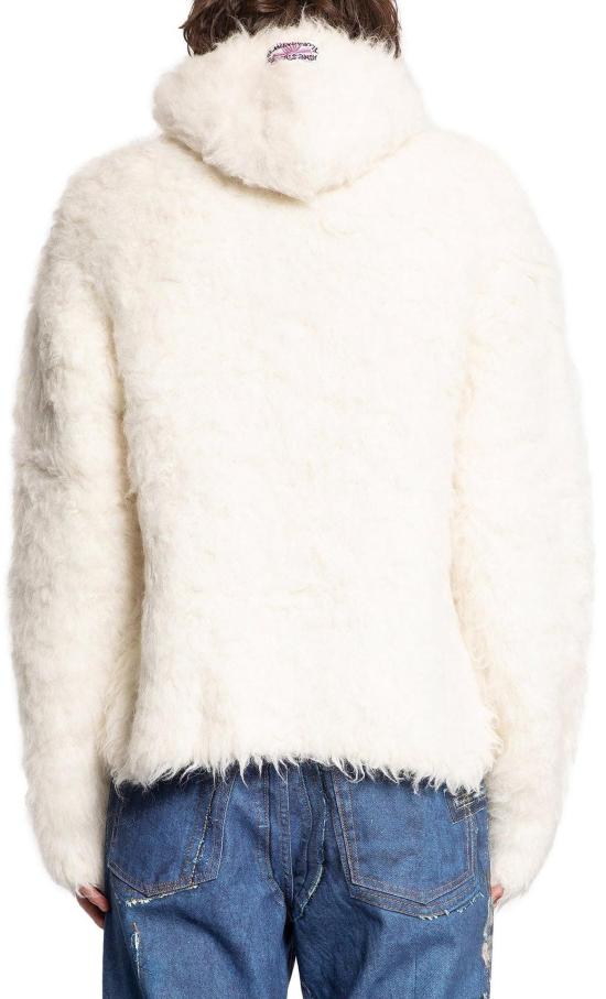  아크네 스튜디오 후드 티셔츠 FNMNKNIT000514100 WHITE - ACNE STUDIOS