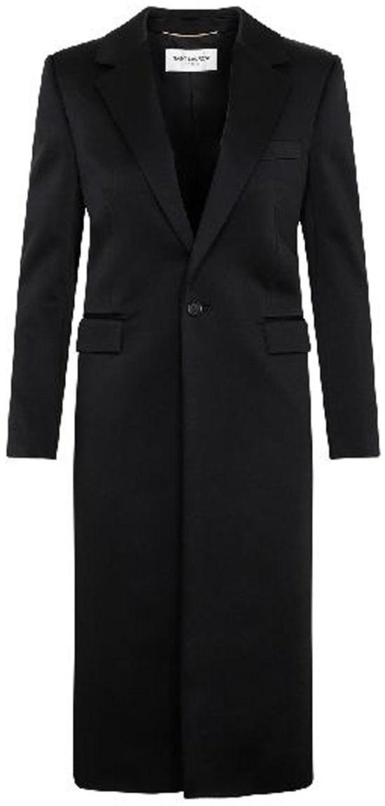  생로랑 코트 736474Y3G361000 BLACK