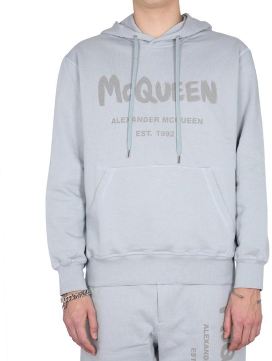  알렉산더 맥퀸 후드 티셔츠 688715QUZ810912 GREY - ALEXANDER MCQUEEN
