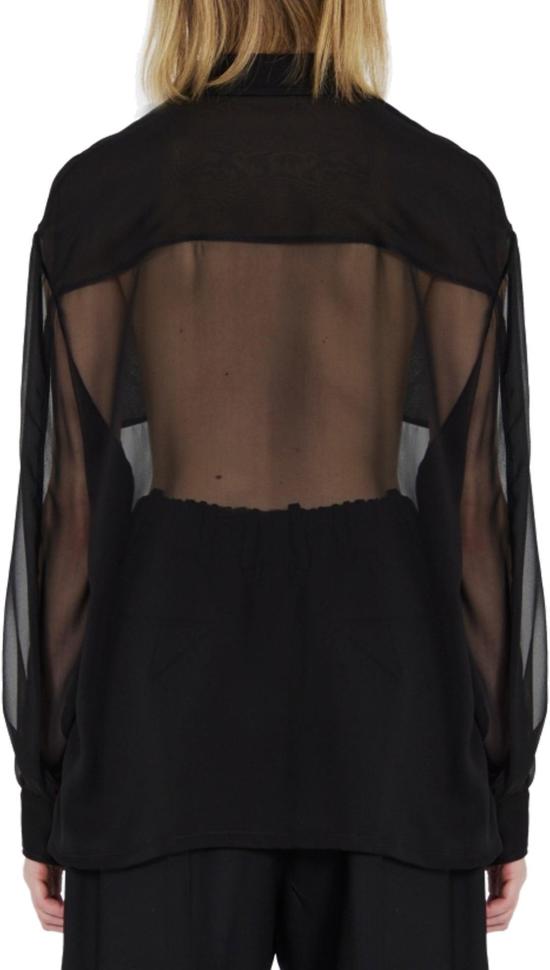  생로랑 긴팔 셔츠 788262Y115W1000 BLACK - SAINT LAURENT