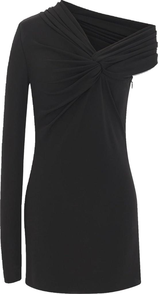  생로랑 숏 원피스 753164Y7F931000 BLACK