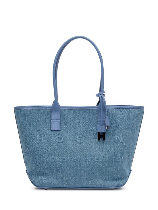 26SS 호간 토트백 KBW01TA2200UU8 7E02 JEANS CHIARO CARTA DA ZUCCHERO