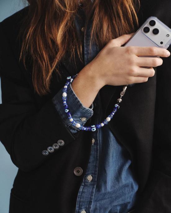  OSSA NEW YORK 팔찌 오사 뉴욕 이블 아이 손목  블루/펄 - OTHER BRANDS