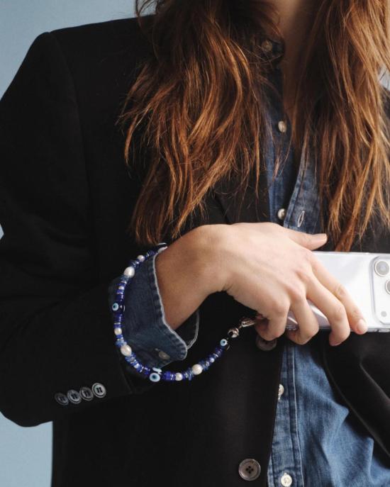  OSSA NEW YORK 팔찌 오사 뉴욕 이블 아이 손목  블루/펄 - OTHER BRANDS